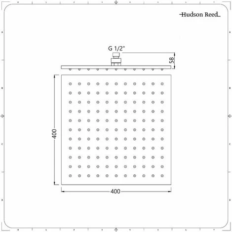 Alcachofa De Ducha Cuadrada 400 X 400mm En Acero Inoxidable 6 Alcachofa De Ducha Cuadrada 400 X 400mm En Acero Inoxidable - Imagen 4