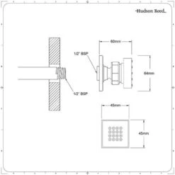 Jet De Ducha Hidromasaje Cuadrado -Mundo Ducha 3214032 3