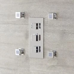 4x Jets De Ducha Cuadrados 8 4x Jets De Ducha Cuadrados -Mundo Ducha 3214035 3