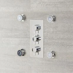 4x Jets De Ducha Redondos 8 4x Jets De Ducha Redondos -Mundo Ducha 3214036 3