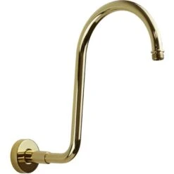 Brazo De Ducha Redondo De Latón Acabado Dorado 305 Mm Sphera Oro