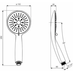 Kit De Ducha Cromado/blanco 5 Funciones Carballo -Mundo Ducha 33500588 5
