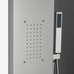 Columna De Ducha En Acero Con Mezclador En Cascada De Hidromasaje Sirmione Color: Silver -Mundo Ducha 35911893 5