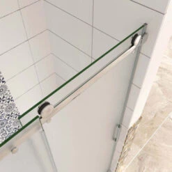 120x195cm Mampara Frontal Corredera Con Tratamiento De 8 Mm, Diseño De Cristal Opaco(derecha) -Mundo Ducha 37452451 4