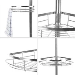 Estante De Ducha Telescópico De Pared Para Baño De Acero Inoxidable. -Mundo Ducha 37983746 4