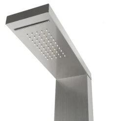 Panel De Ducha De Acero Inoxidable De 4 Funciones Lluvia, Cascada, Chorros De Masaje Acero Inoxidable Cepillado -Mundo Ducha 37984711 3