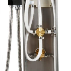 Panel De Ducha De Acero Inoxidable De 4 Funciones Lluvia, Cascada, Chorros De Masaje Acero Inoxidable Cepillado -Mundo Ducha 37984711 4