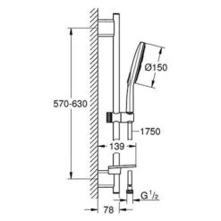 Set De Ducha Con Barra Y 3 Chorros Grohe Vitalio SmartActive 150 -Mundo Ducha 41469227 3