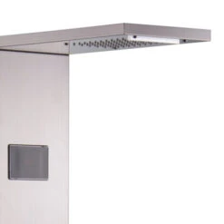 Columna De Ducha Panel Mezclador Alcachofa Cascada Ducha Rapolano Color: Silver -Mundo Ducha 42662714 5