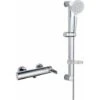 Juego De Mezclador De Ducha Externo Completo Con Barra De Ducha Damast 17753 Cromo - Mecánico -Mundo Ducha 42744735 1