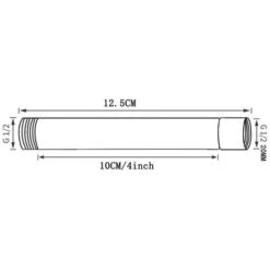 Extensión De Brazo De Ducha, Extensión De Cabezal De Ducha La Salida De Agua Baja El Cabezal De Ducha Existente, Proceso De Cromado -Mundo Ducha 47474283 5