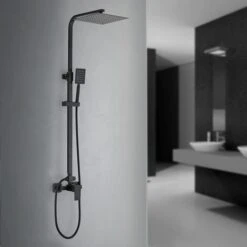 DP Grifería - Set De Ducha Obsidiana En Color Negro En Caja Azul -Mundo Ducha 50328909 4