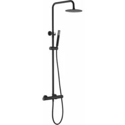 Columna De Bañera Y Ducha Termostática Negro Mate Line Imex BTD038-B/NG