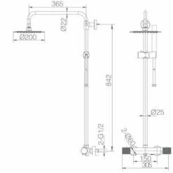 Columna De Bañera Y Ducha Termostática Negro Mate Line Imex BTD038-B/NG -Mundo Ducha 51572318 5