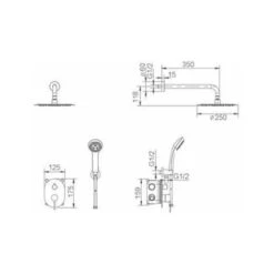 Conjunto De Ducha Empotrada Moscú Imex GPK034 10 Conjunto De Ducha Empotrada Moscú Imex GPK034 -Mundo Ducha 51803350 4