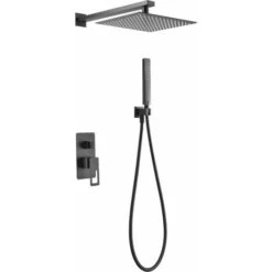 Conjunto De Ducha Empotrada Negro Mate Suecia Imex BDC032-6NG