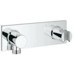 Placa Codo Conexión Soporte Grohetherm-F Cromo - GROHE