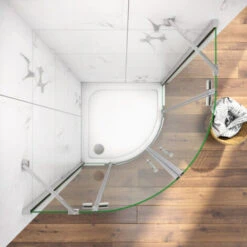 Mamparas De Ducha Semicircular Abatible 6mm Antical 80x80x195cm Con Plato De Ducha -Mundo Ducha 5498357 3