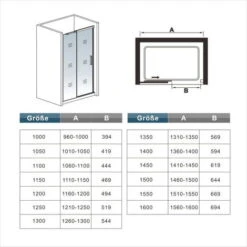 Mamparas De Ducha Corredera Moderna 6mm 100x195cm -Mundo Ducha 5498643 5