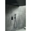 Conjunto Ducha Monomando Empotrado Volga Negro Mat IMEX GET015/NG -Mundo Ducha 56342409 1