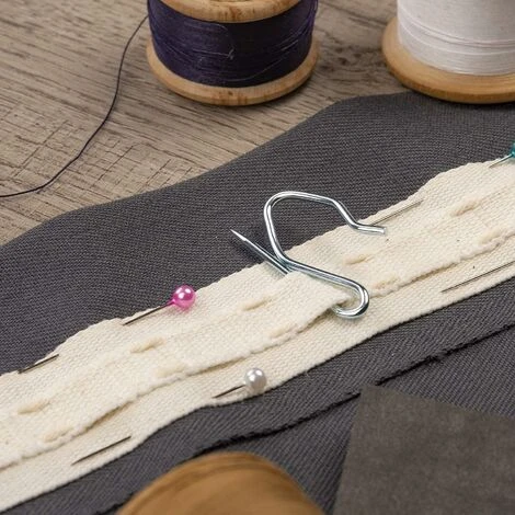 Ganchos Para Cortinas (Paquete De 95-100 Uds) En Zinc De Alta Resistencia - Para Cortinas Gruesas Y Plisadas 5 Ganchos Para Cortinas (Paquete De 95-100 Uds) En Zinc De Alta Resistencia - Para Cortinas Gruesas Y Plisadas - Imagen 3