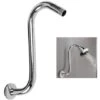 Brazo De Ducha De 8 Pulgadas, Extensión De Ducha De Gran Altura De Acero Inoxidable 230, Extensión De Ducha De Cuello De Cisne Curvo En S, Grifos De Bañera, Grifos De Cocina