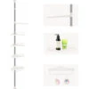 Estantes De Esquina Para Baño De 4 Niveles, Telescópico, De Acero Inoxidable, Organizador De Estante De Almacenamiento -Mundo Ducha 58503399 1