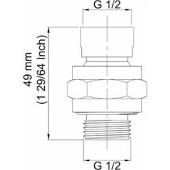 Accesorios De Ducha Alcachofa De Ducha Alcachofa De Ducha Adaptador De Cabeza Esférica Extensión De Brazo De Ducha Ajustable De Latón Montaje Universal Cromo Pulido (PSB101 Negro Mate) -Mundo Ducha 58663614 3