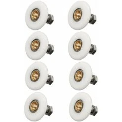 Juego De 8 Ruedas Para Puerta De Ducha De 19mm Corredera Ruedas Correderas Para Puerta De Ducha Con Tornillos