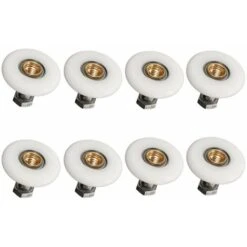8 Pcs Ruedas Para Puerta De Ducha 19mm Ruedas Mampara Ducha Con Tornillos