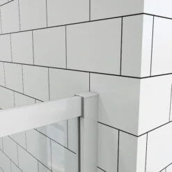 Mampara De Ducha Semicircular Corredera Cuatro Hojas(dos Movibles Y Dos Fijas), 5mm Cristal Templado, Marco De Aluminio Mate, 76x76x185cm -Mundo Ducha 60070841 5