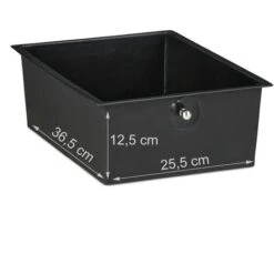 Relaxdays Carrito Auxiliar, 4 Cajones, Metal Y Plástico, Carro Con Ruedas Para Baño, Cosméticos, 74 X 33 X 39 Cm, Negro -Mundo Ducha 61312072 5