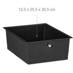 Relaxdays Carrito Auxiliar, 3 Cajones, Metal Y Plástico, Carro Para Baño, Cosméticos, 60 X 33 X 39 Cm, Negro -Mundo Ducha 61312313 5