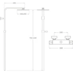 COLUMNA SKARA TERMOSTATICA ROCIADOR 25 -Mundo Ducha 61588800 3