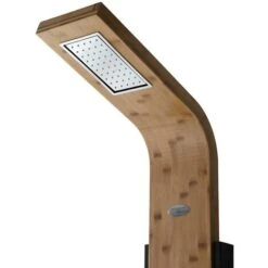 Columna De Ducha De Balneoterapia DALIMA, Lluvia Tropical Y Panel De Bambú - Venta-unica -Mundo Ducha 62714718 5