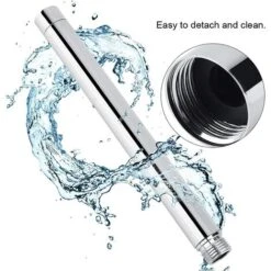 Brazo De Ducha Brazo De Extensión Tubo De Manguera De Acero Inoxidable Para Cabezal De Ducha De Baño, Tamaño De Rosca G1/2 Pulgadas, 201 Con Revestimiento De Cromo(6 Pulgadas,1/2） -Mundo Ducha 63835974 4
