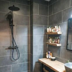 Columna De Ducha Kissy Negra Con Termostato - Negra -Mundo Ducha 67003395 3