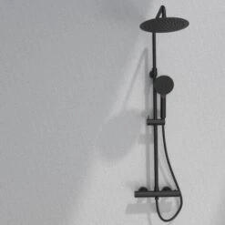 Columna De Ducha Kissy Negra Con Termostato - Negra -Mundo Ducha 67003395 5