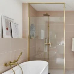 Columna De Ducha Mecánica Luisa Oro Cepillado - Oro -Mundo Ducha 67003397 3