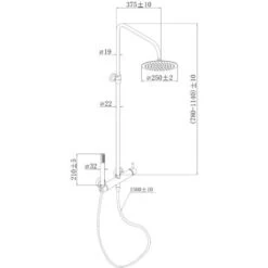 Columna De Ducha Mecánica Luisa Oro Cepillado - Oro -Mundo Ducha 67003397 4