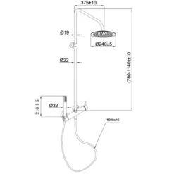 Columna De Ducha Mecánica Luisa Cromada -Mundo Ducha 67374933 3