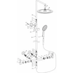 Columna De Ducha Monomando SALVIA Negro Mate Ø 20cm -Mundo Ducha 67629915 3