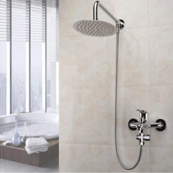 Brazo Extensión De Ducha De Pared 40cm Para Cabezal De Ducha G1/2 Extensión De Ducha De Acero Inoxidable -Mundo Ducha 67869189 4