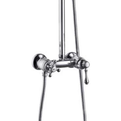 Columna De Ducha Leeds 2 Retro Cromada Con Mezclador Mecánico -Mundo Ducha 69469388 5