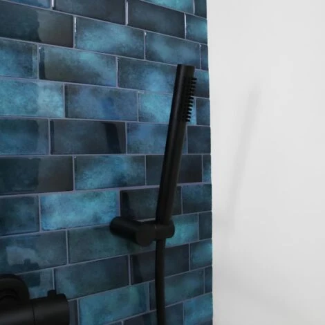 Soporte De Ducha Combinado Luisa Negro 3 Piezas 4 Soporte De Ducha Combinado Luisa Negro 3 Piezas - Imagen 2