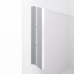 Mampara De Ducha Frontal Ducha 2 Fijos + 2 Correderas 145-150 Cm (ancho Adaptable) Altura 195 Cm Blanco Mate Vidrio 6mm Transparente Antical -Mundo Ducha 70239806 4