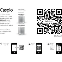 Mampara De Ducha Frontal Fijo + Corredera 95-100 Cm (ancho Adaptable) Altura 195 Cm Negro Mate Vidrio 6mm Transparente Antical Posición Fijo Derecha -Mundo Ducha 70239900 5