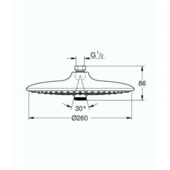 GROHE Vitalio Joy 260 Ducha Fija De 3 Chorros -Mundo Ducha 70903154 5