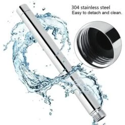 Tubo De Extensión De Ducha De 27,5 Cm, Extensión De Brazo De Ducha, Manguera De Ducha Redonda De Galvanoplastia Cromada De Acero Inoxidable Para Cabezal De Ducha De Baño -Mundo Ducha 71573969 4
