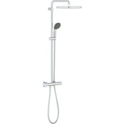 Grohe Barra De Ducha Vitalio Start System 250 Cube Con Mezclador + Teleducha De 2 Chorros (26696000)